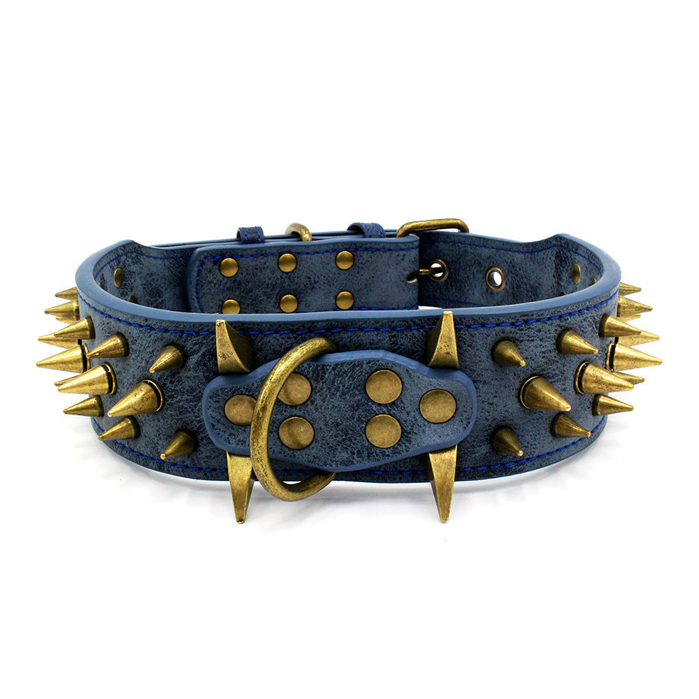 Bronze Rivet Pet Collar For Dog Biting Large Dogs 1619519099282