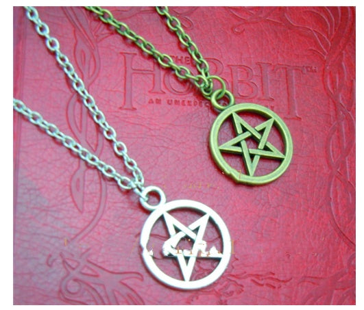 European And American Fashion Jewelry Vintage Five-Pointed Star Necklace 1619524498055