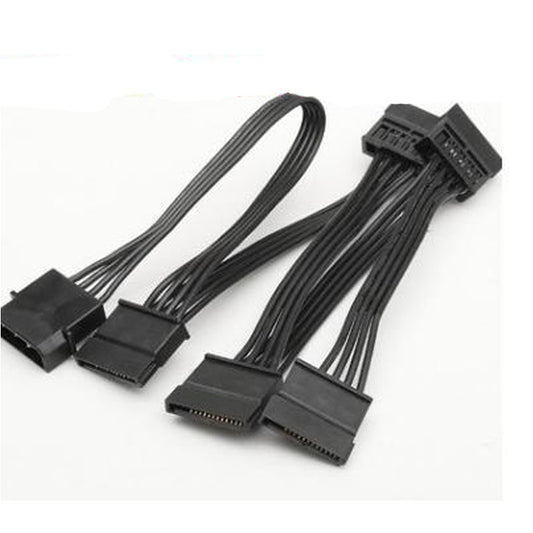 Molex 4pin IDE 1 to 5 SATA 15Pin Hard Drive Power Supply Spl 1619582259921