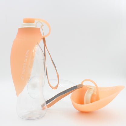 Portable Pet Water Dispenser Feeder Leak Proof With Drinking Cup Dish Bowl Dog Water Bottle 1619597062791