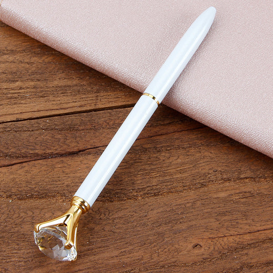 Metal Ballpoint Pen Student Gift Diamond Ballpoint Pen Creative Crystal Advertising Pen - 图片 1
