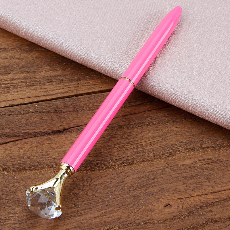 Metal Ballpoint Pen Student Gift Diamond Ballpoint Pen Creative Crystal Advertising Pen - 图片 2