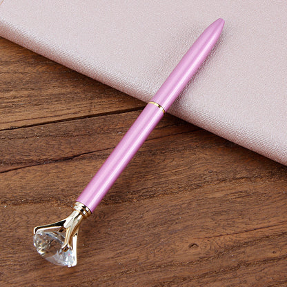Metal Ballpoint Pen Student Gift Diamond Ballpoint Pen Creative Crystal Advertising Pen - 图片 5
