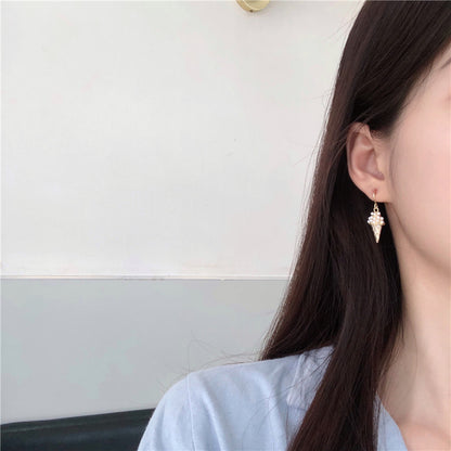 Japan And South Korea Small Sweet Cute Fun Ice Cream Earrings Niche Girl Earrings Ear Clips H656 1619665170485