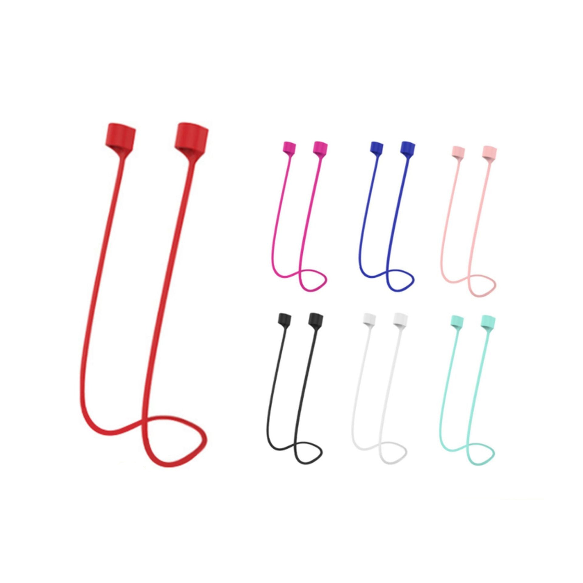 Wireless Bluetooth Headset Magnetic Silicone Anti-Lost Lanyard 1619682092335