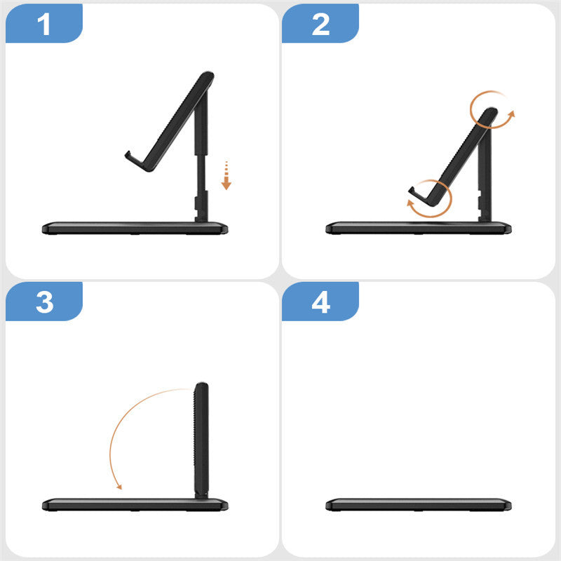 Retractable Mobile Phone Desktop Stand Lazy Folding Mobile Phone Stand Portable Live Web Lesson Pocket Stand - 图片 2