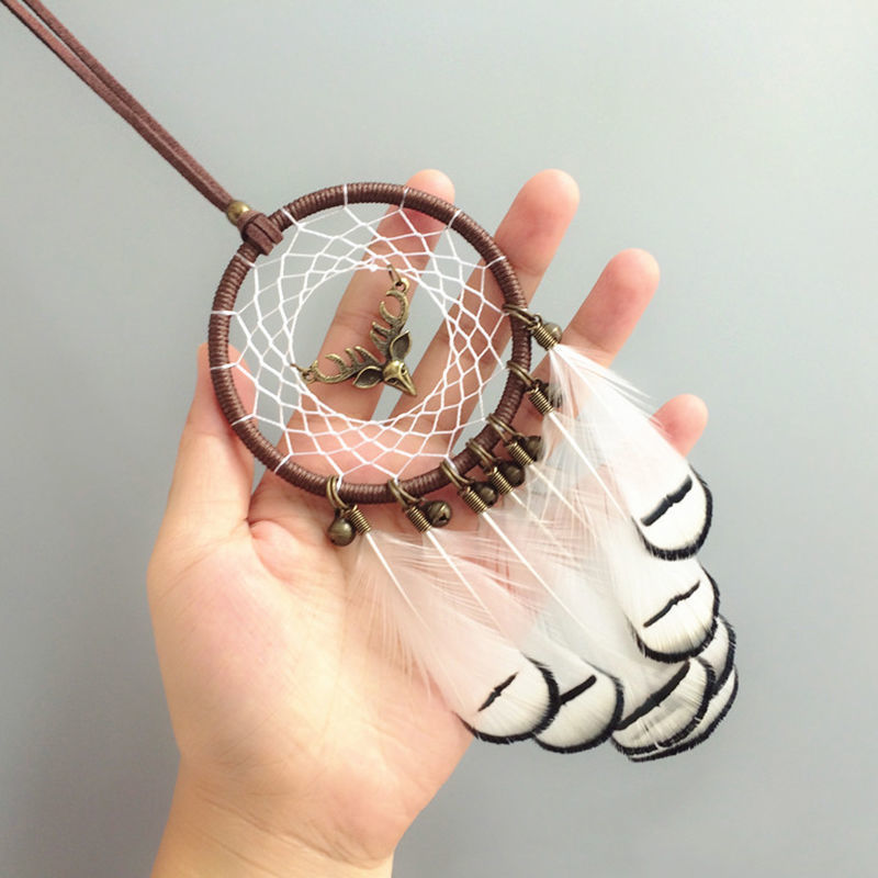 Car Rearview Mirror Retro Feather Pendant 1619701808551