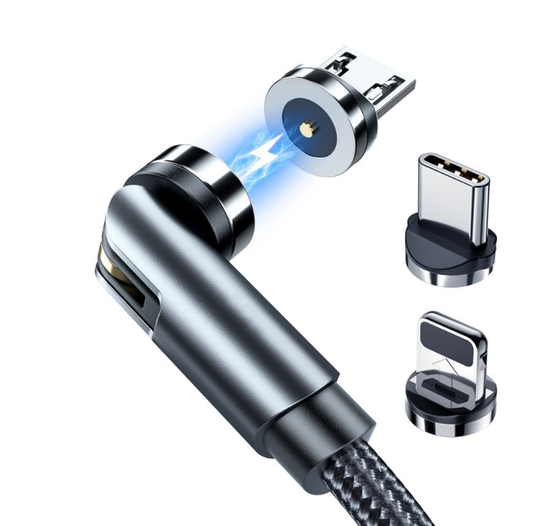 Essager Rotate Magnetic Cable 360 Degree USB Type C Charging Cable Fast Charging Magnet Charger 540 Rotate Micro Magnetic Cable - 图片 6