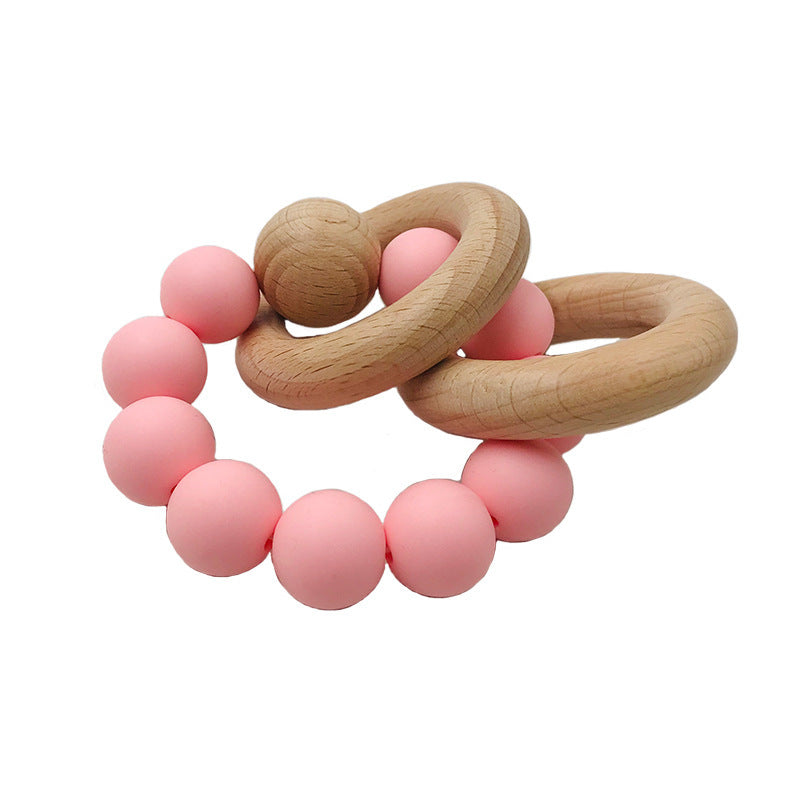 Spot Wholesale Baby Teether Bracelet Food Grade Silicone Baby Soothing Molars 1619838355510