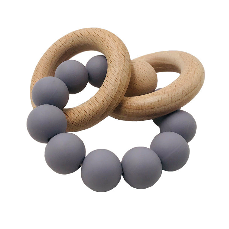 Spot Wholesale Baby Teether Bracelet Food Grade Silicone Baby Soothing Molars 1619838355519