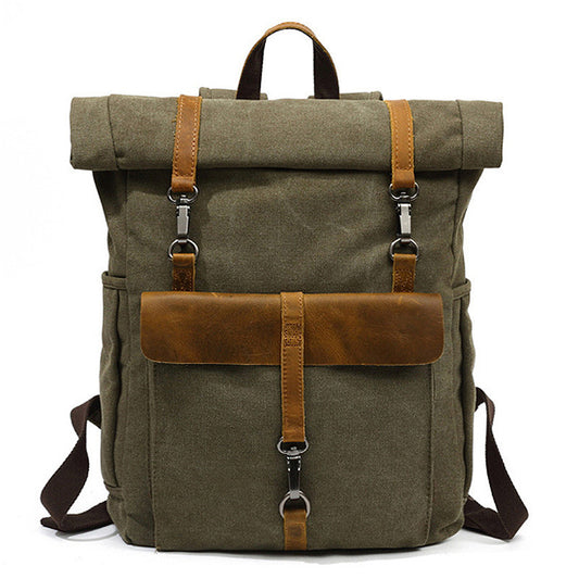 Nuovi Uomini Di Tela Retro Zaino-Zaino Borsa Studenti Scuola Borsa Outdoor Indossare Borsa Di Viaggio Resistente All'Usura 16