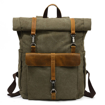 Nuovi Uomini Di Tela Retro Zaino-Zaino Borsa Studenti Scuola Borsa Outdoor Indossare Borsa Di Viaggio Resistente All'Usura 16