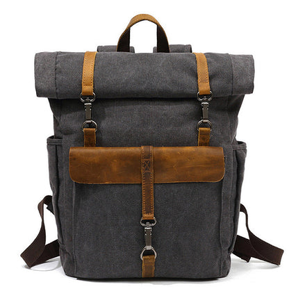 Nuovi Uomini Di Tela Retro Zaino-Zaino Borsa Studenti Scuola Borsa Outdoor Indossare Borsa Di Viaggio Resistente All'Usura 16