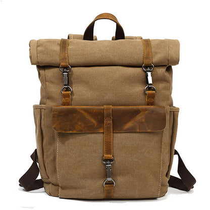 Nuovi Uomini Di Tela Retro Zaino-Zaino Borsa Studenti Scuola Borsa Outdoor Indossare Borsa Di Viaggio Resistente All'Usura 16