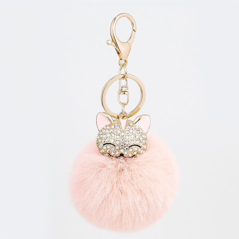 Diamond Alloy Cat Keychain Pendant Lady Bag Pendant 1619858281778
