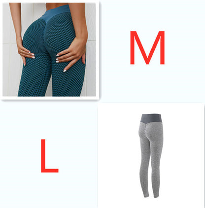 Plaid Leggings Fitness Yoga Pants Women's Seamless High Waist Breathable Gym Leggings 1619940693978