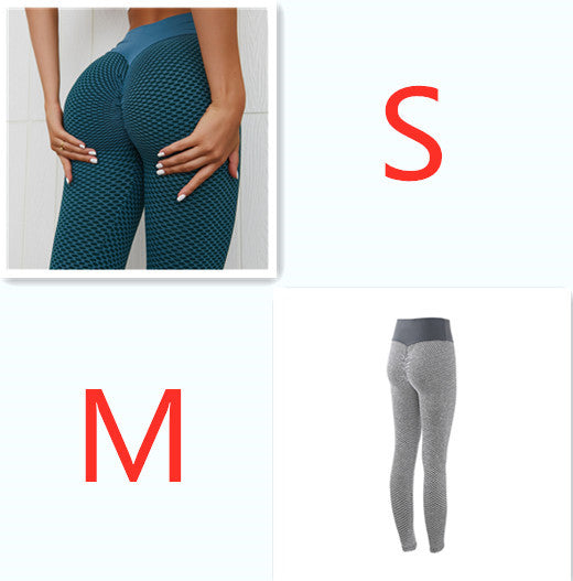 Plaid Leggings Fitness Yoga Pants Women's Seamless High Waist Breathable Gym Leggings 1619940693981