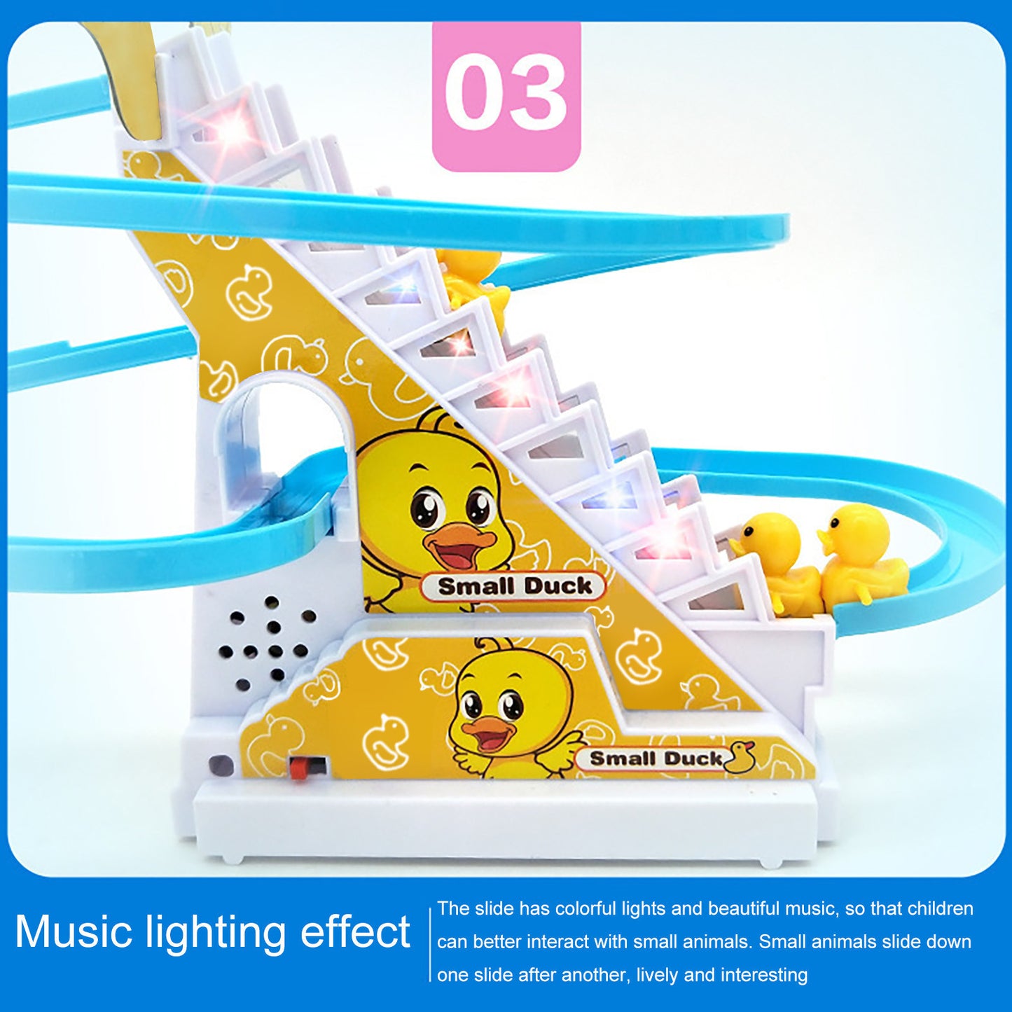 Little Duck Climbing Stairs Toy  Little Penguin Automatic Ladder Light 1620019986133