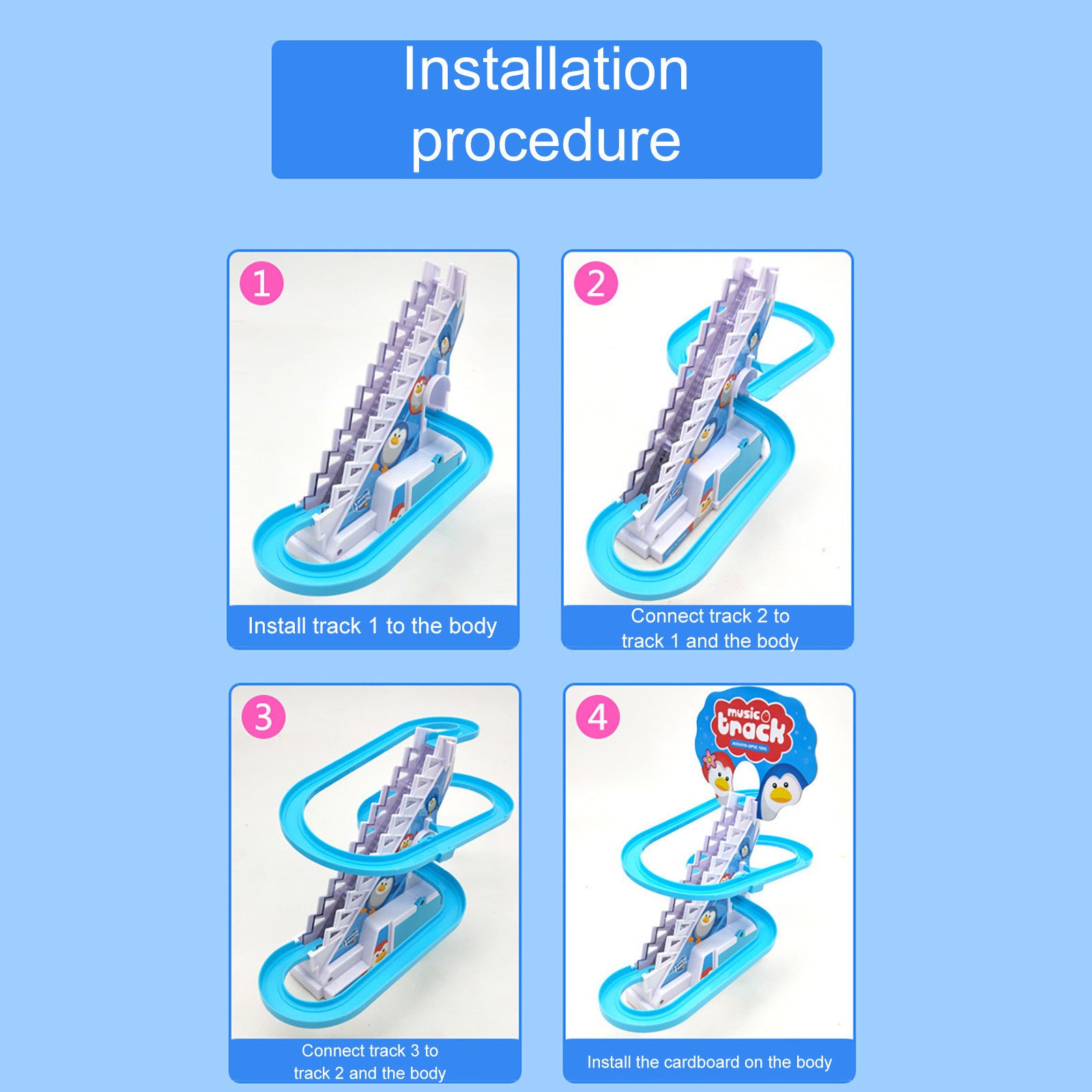 Little Duck Climbing Stairs Toy  Little Penguin Automatic Ladder Light 1620019986134