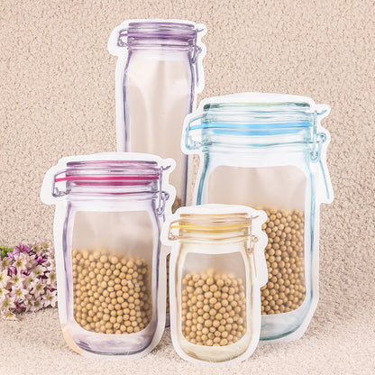 Mason Bottle Ziplock Bag Snacks 1620021919075