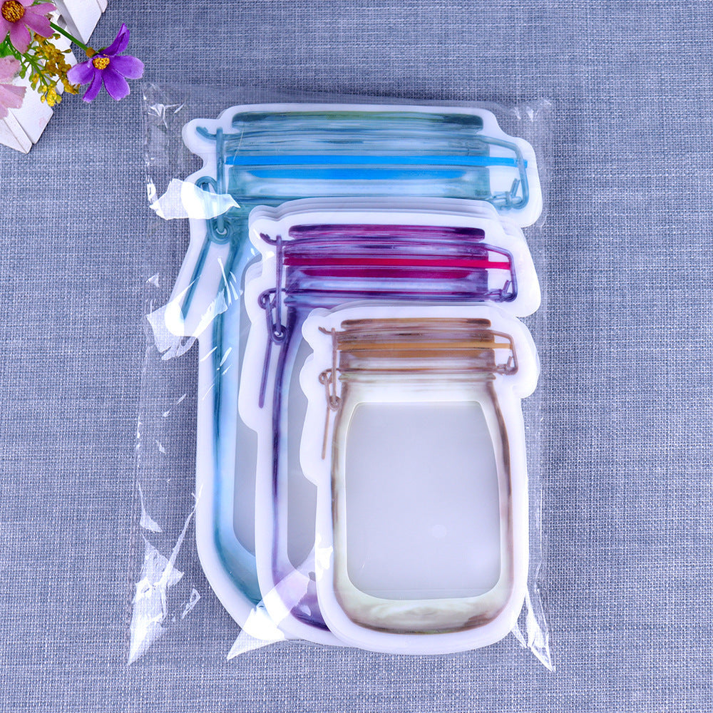 Mason Bottle Ziplock Bag Snacks 1620021919078