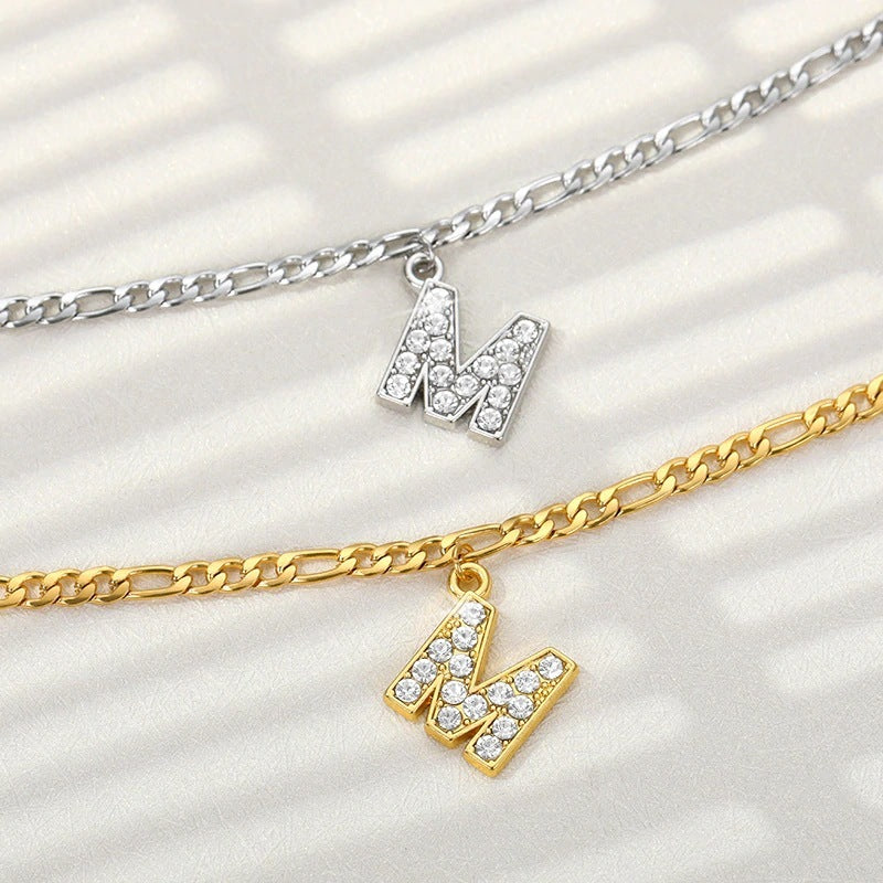 Ancient English Letter Anklet Letter Anklet Spot English Letter Pendant Jewelry 1620037967336