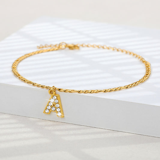 Ancient English Letter Anklet Letter Anklet Spot English Letter Pendant Jewelry 1620042711236