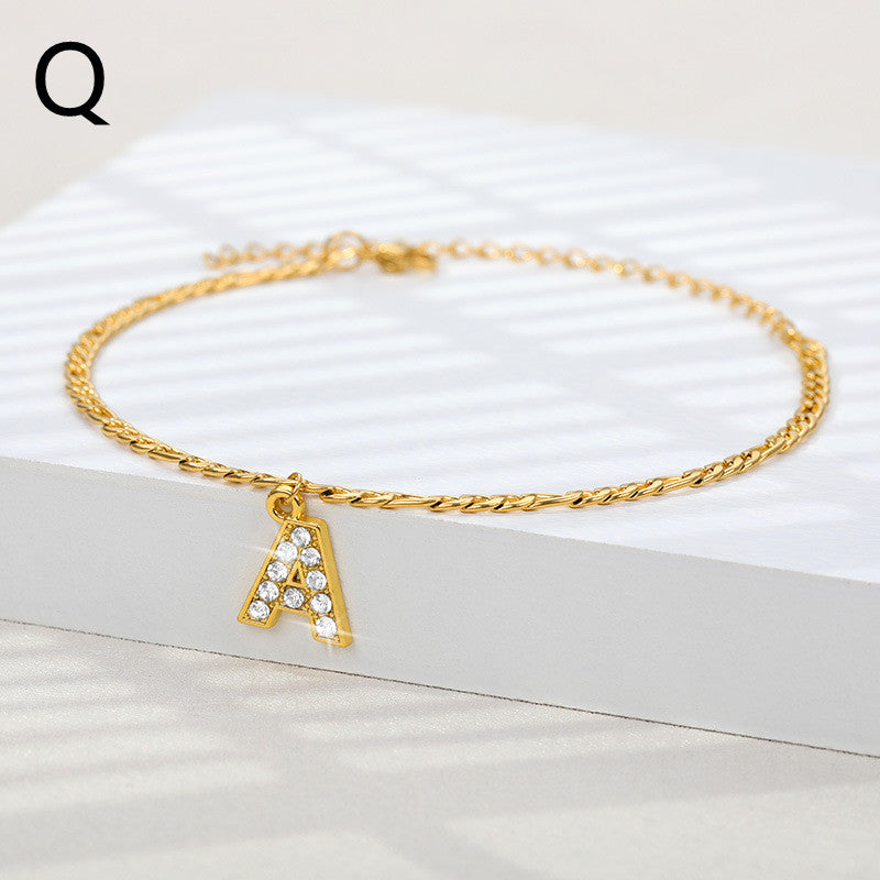 Ancient English Letter Anklet Letter Anklet Spot English Letter Pendant Jewelry 1620043209112