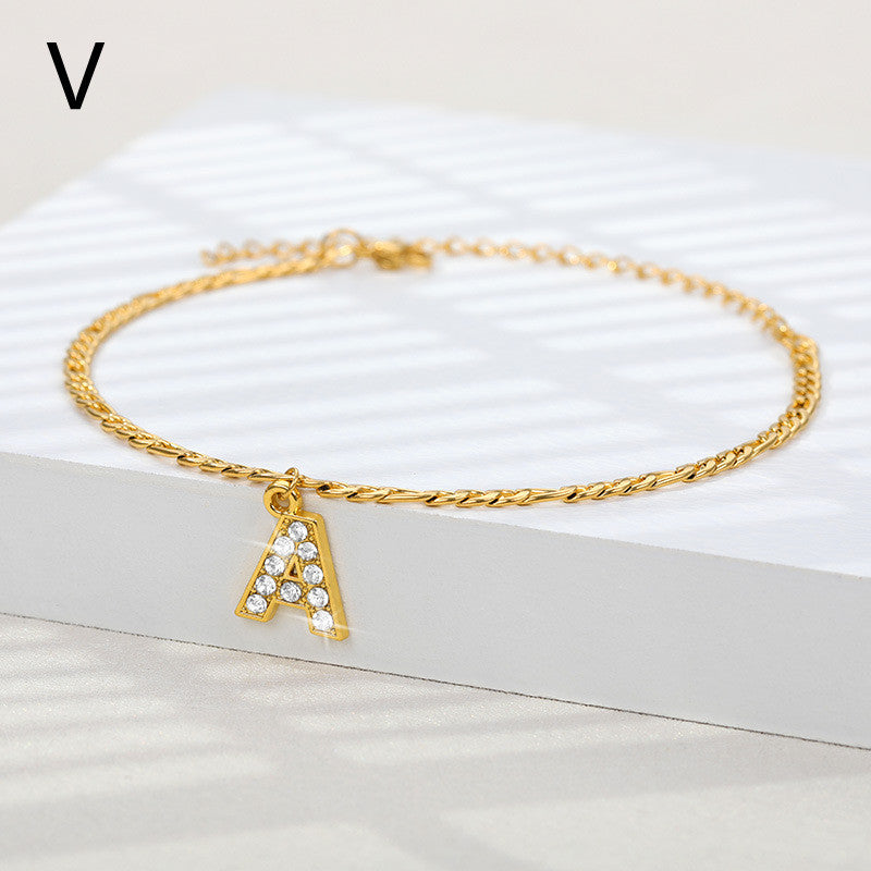 Ancient English Letter Anklet Letter Anklet Spot English Letter Pendant Jewelry 1620043522394