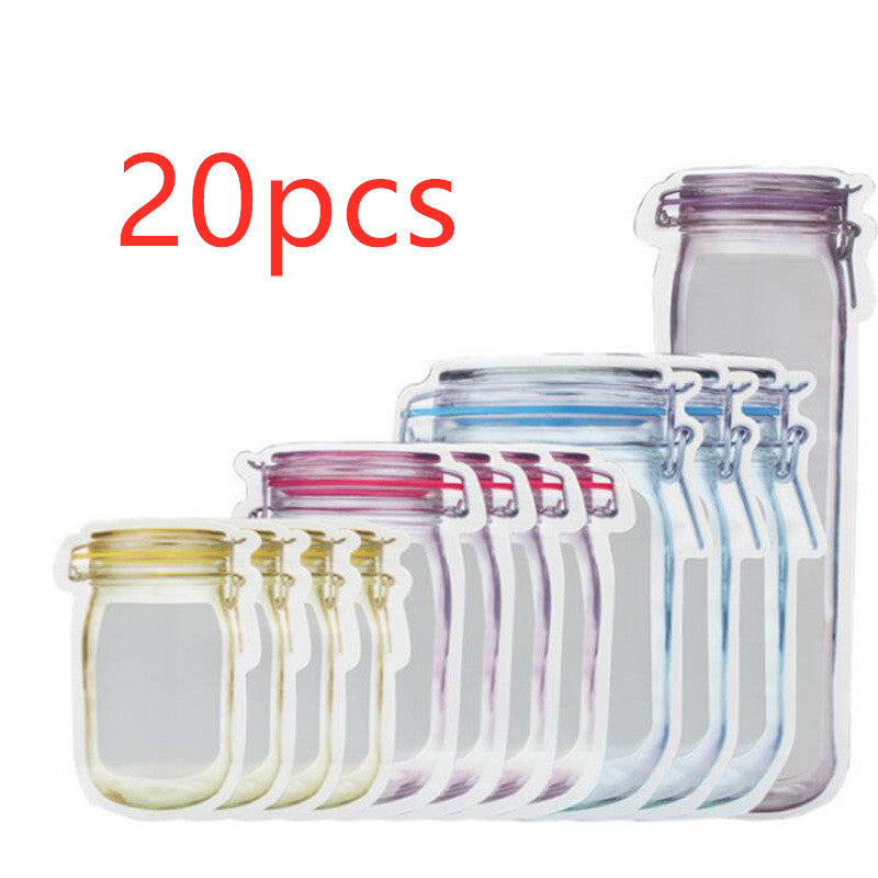 Mason Bottle Ziplock Bag Snacks 1620043539336