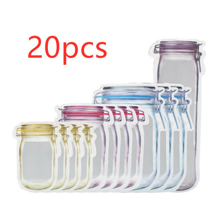 Mason Bottle Ziplock Bag Snacks 1620043539336