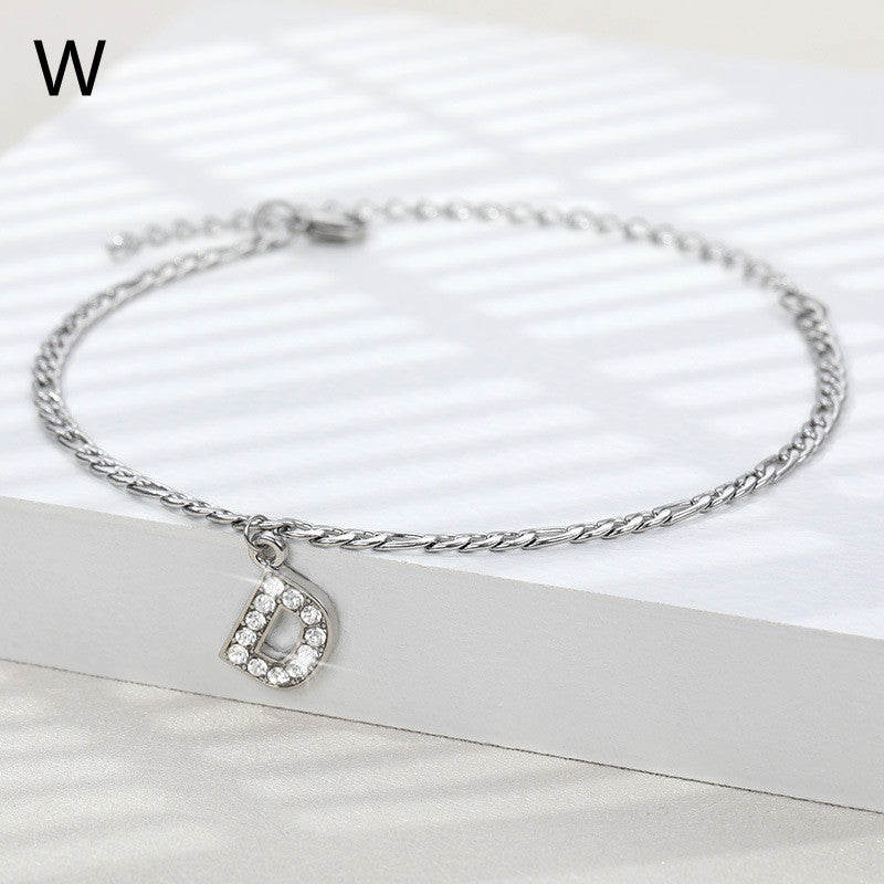 Ancient English Letter Anklet Letter Anklet Spot English Letter Pendant Jewelry 1620044138979