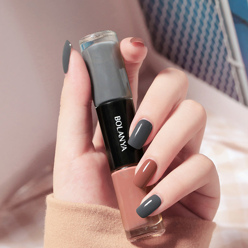 Oily Two-Color Nail Polish, No Baking, No Peeling, Quick Drying 1620093010824