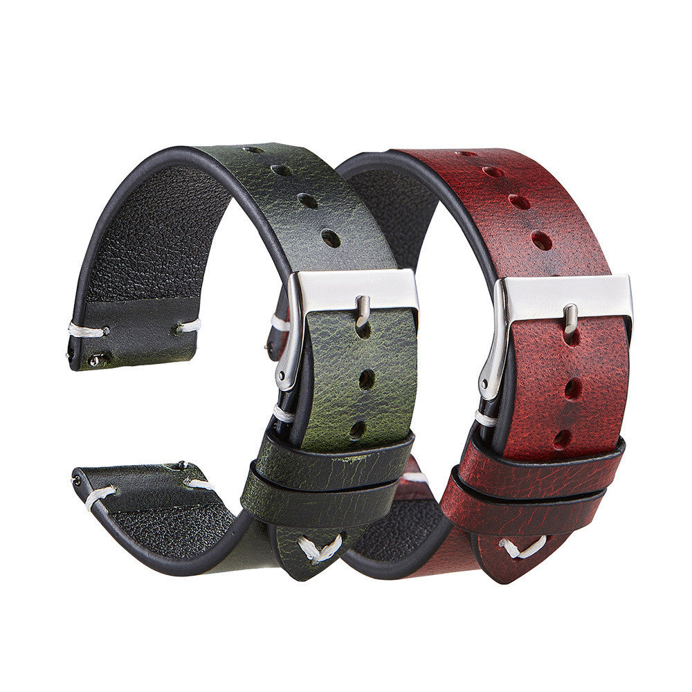 Pure Leather Leather Strap Men's And Women's Thin Italian Leather 1620122168239