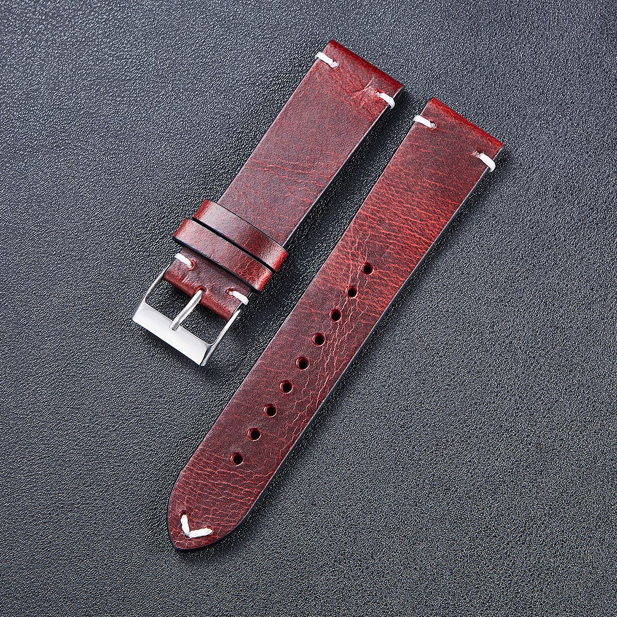 Pure Leather Leather Strap Men's And Women's Thin Italian Leather 1620122168241