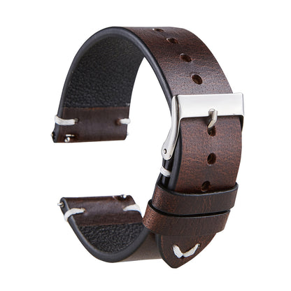 Pure Leather Leather Strap Men's And Women's Thin Italian Leather 1620122168536