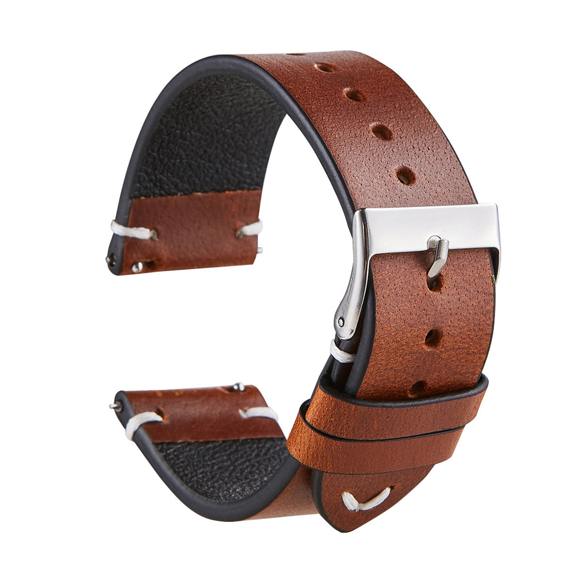Pure Leather Leather Strap Men's And Women's Thin Italian Leather 1620122168537