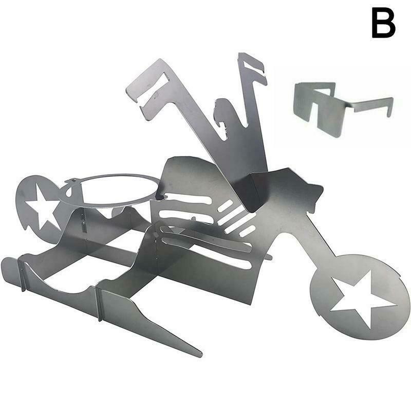 Chicken Stand Beer Funny American Motorcycle BBQ Steel Rack Tools Funny Roast Chicken Rack Grilling Roast Rack 1620189475148