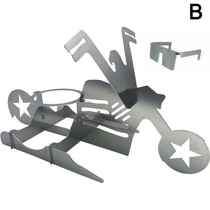 Chicken Stand Beer Funny American Motorcycle BBQ Steel Rack Tools Funny Roast Chicken Rack Grilling Roast Rack 1620189475148