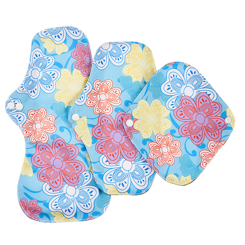 Leak-Proof Bamboo Charcoal Sanitary Napkins Washable Aunt'S Towel 1620195105851