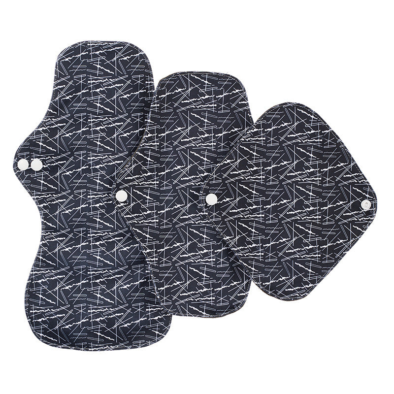 Leak-Proof Bamboo Charcoal Sanitary Napkins Washable Aunt'S Towel 1620195105854