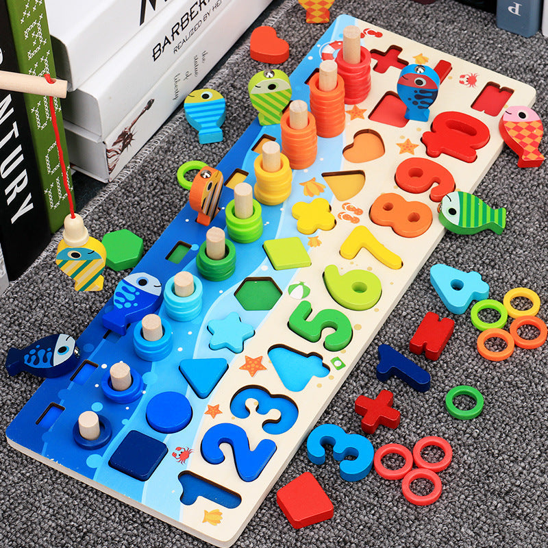 Children'S Toys, Puzzles, Puzzles, Baby Numbers, Early Education, Intellectual Development, Wooden 1 Toddler Boys 16202668827