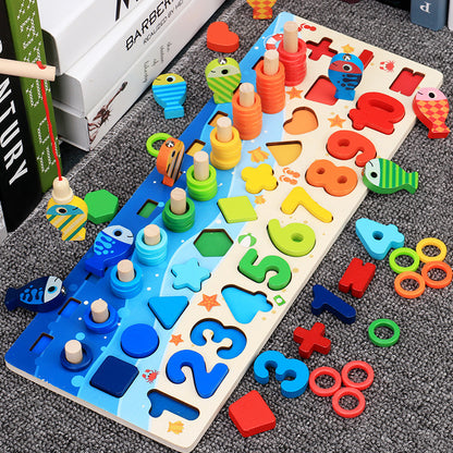 Children'S Toys, Puzzles, Puzzles, Baby Numbers, Early Education, Intellectual Development, Wooden 1 Toddler Boys 16202668827