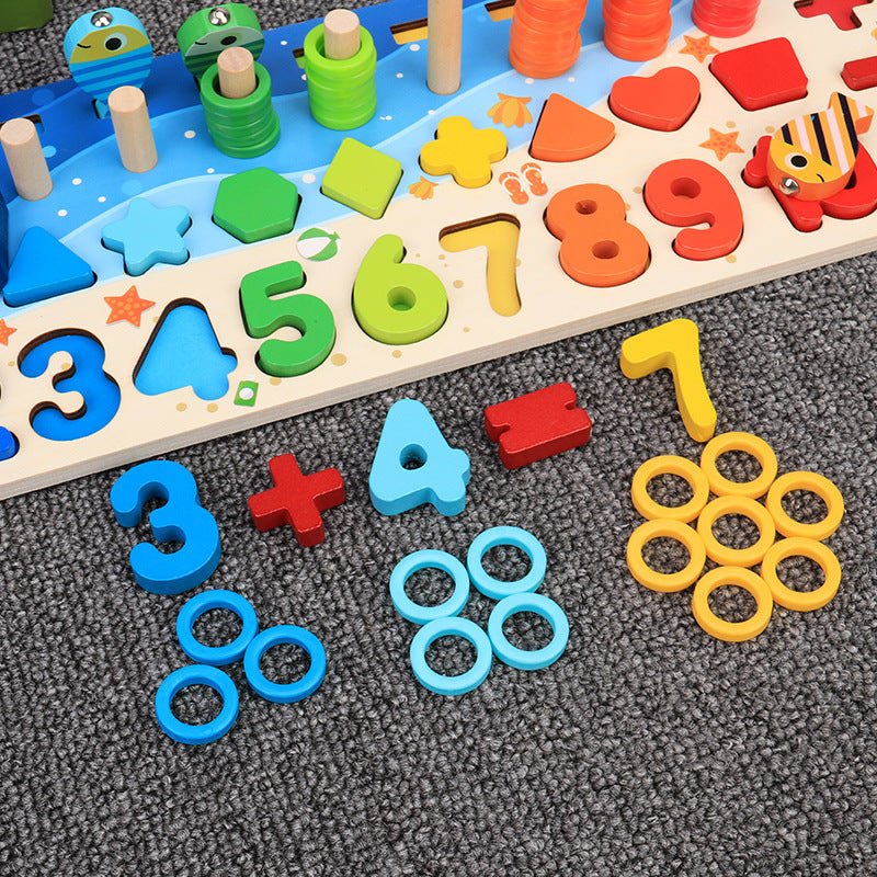 Children'S Toys, Puzzles, Puzzles, Baby Numbers, Early Education, Intellectual Development, Wooden 1 Toddler Boys 16202668827