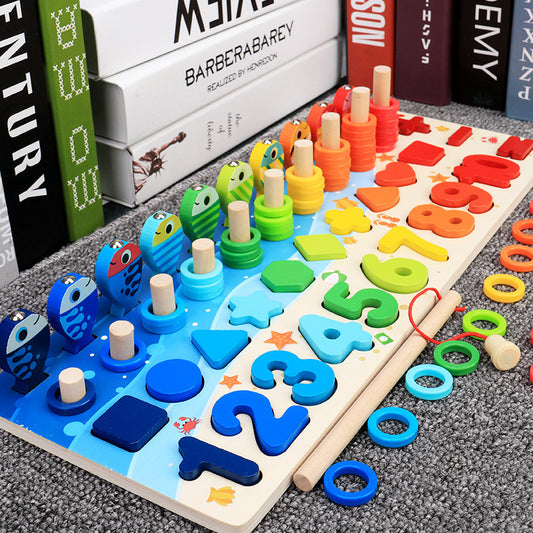 Children'S Toys, Puzzles, Puzzles, Baby Numbers, Early Education, Intellectual Development, Wooden 1 Toddler Boys 16202668827