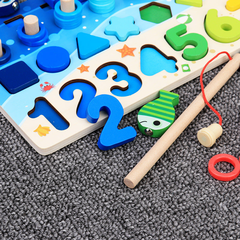 Children'S Toys, Puzzles, Puzzles, Baby Numbers, Early Education, Intellectual Development, Wooden 1 Toddler Boys 16202668920