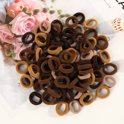 100 Small Towel Ring Bags Korean Candy Color High Elasticity Hair Accessories Head Rope 2Cm - HD Wireless Product #8