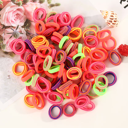 100 Small Towel Ring Bags Korean Candy Color High Elasticity Hair Accessories Head Rope 2Cm - HD Wireless Product #11
