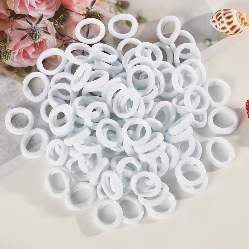 100 Small Towel Ring Bags Korean Candy Color High Elasticity Hair Accessories Head Rope 2Cm - HD Wireless Product #15