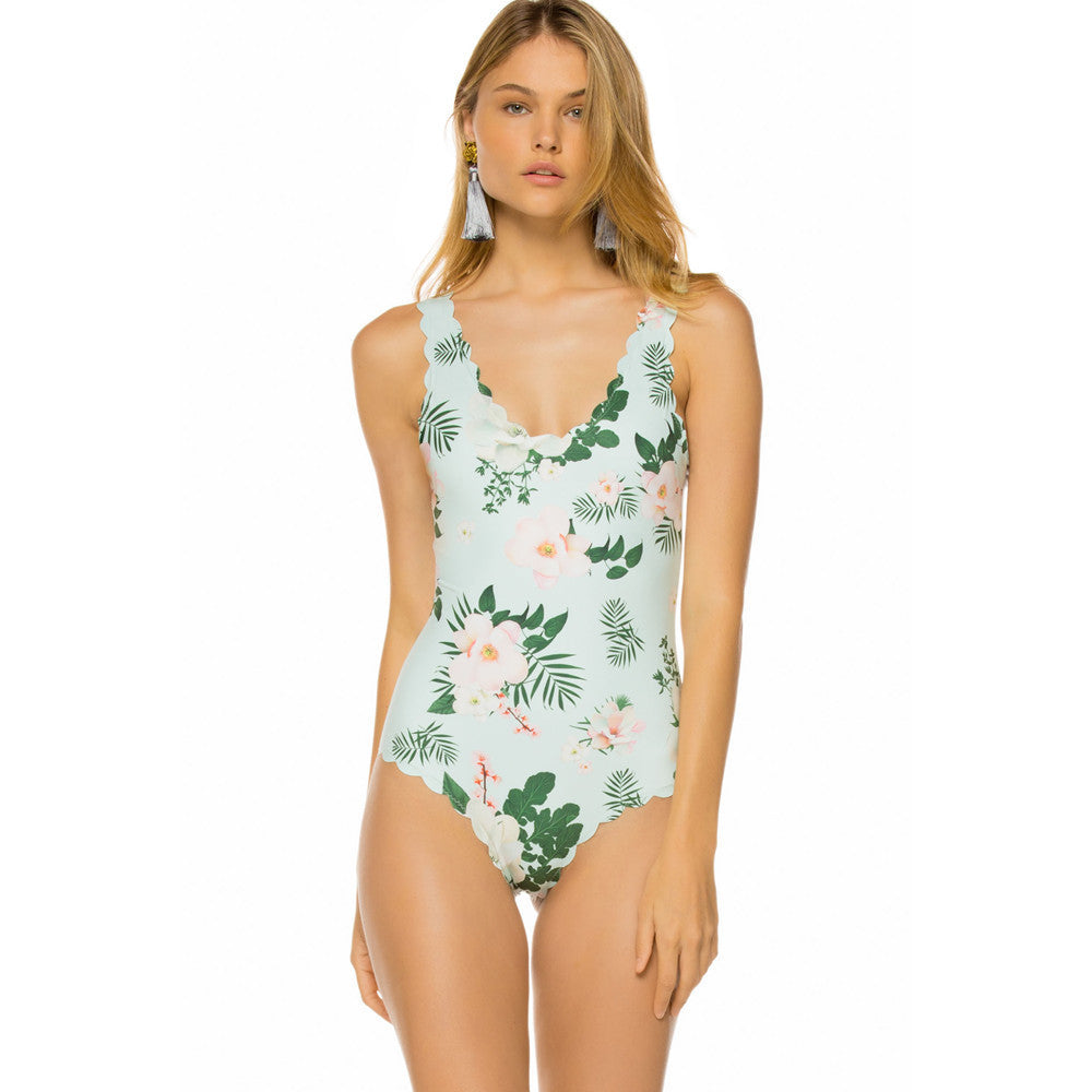 New Printed One-Piece Swimsuit Bikini Ladies Swimwear 1620286687342